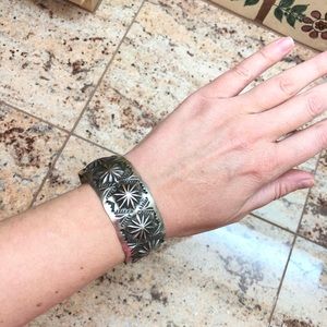 Stamped Sterling Silver cuff